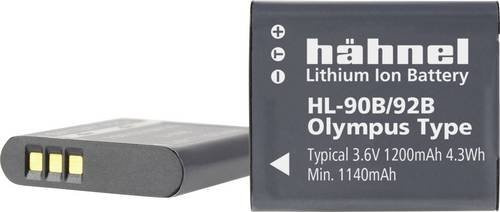 Hähnel Fototechnik HL-90B Kamera-Akku Ersatz für Li-90B und Li-92B, 3.6V, 1200 mAh, Schwarz - Bild 1