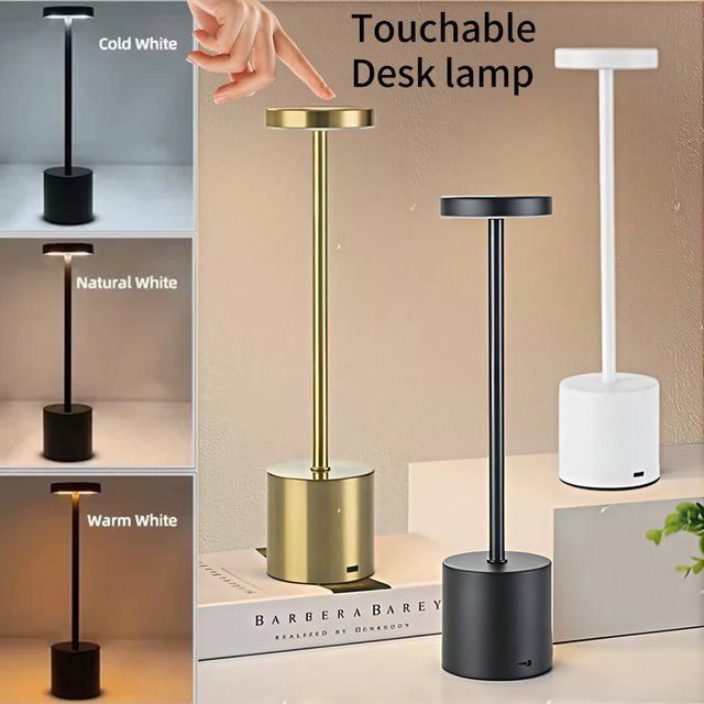 GGBEE Wiederaufladbare LED Nachtlicht Tischlampe mit Touch-Funktion für kreative Ambientebeleuchtung - Bild 1