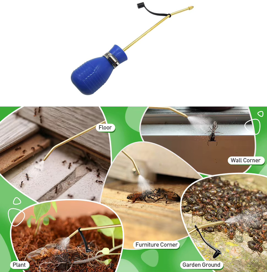 Sbestily Pulverzerstäuber in Blau zur Schädlingsbekämpfung für Garten, Haus, Möbel und Pflanzen - Bild 2