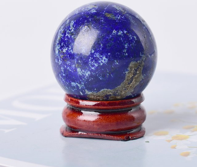 RYCRYSTAL Lapislazuli Kugel in Blau, Durchmesser: 3 cm - Bild 1