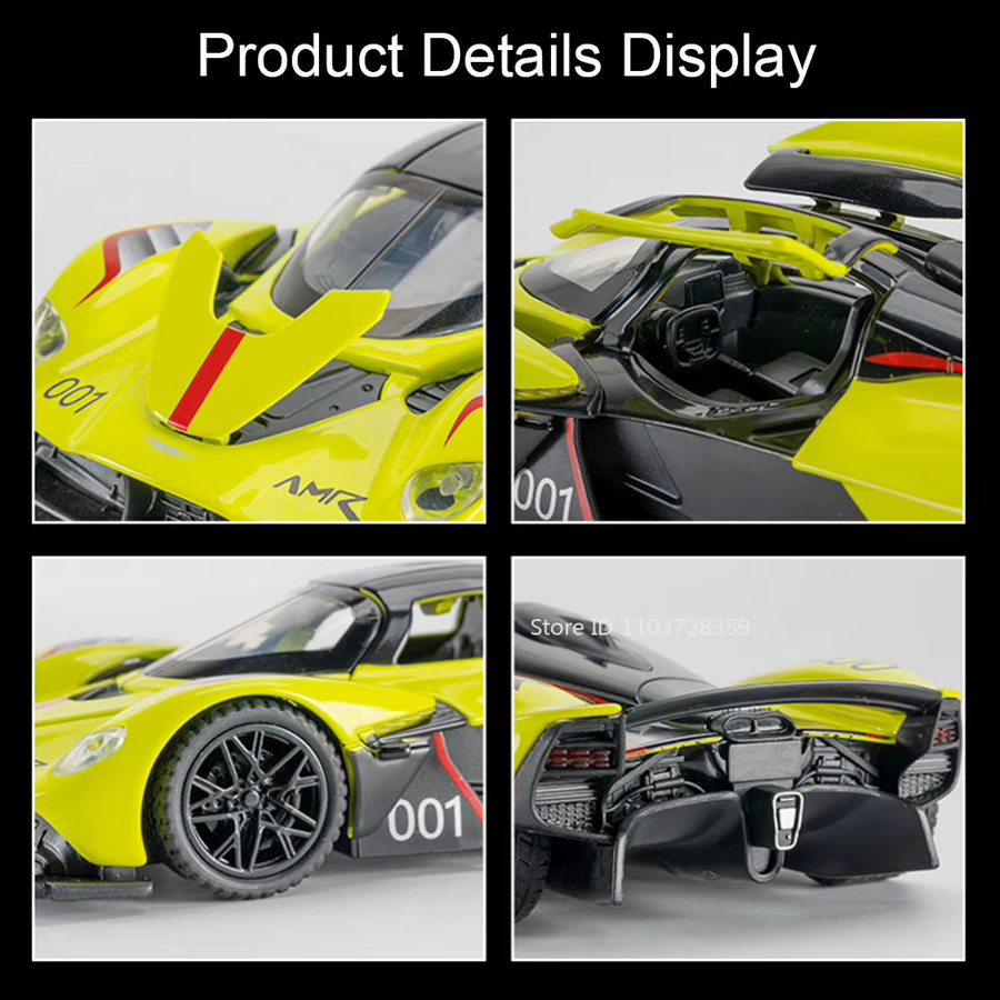 RMZ city Valkyrie Spielzeugauto, Miniatur-Sportwagen, 1:32, mit Licht und Sound - Bild 3