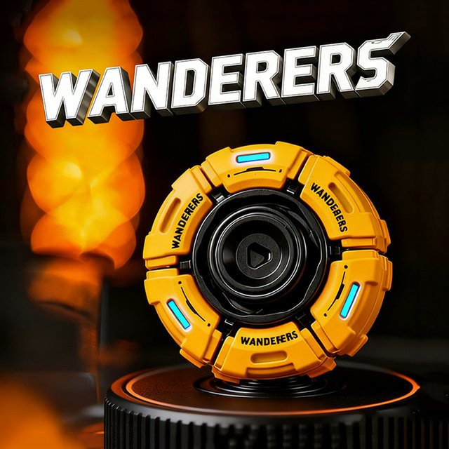 Mine Diary Wanderer Metall Open Armor Fidget Spinner, EDC Fingertip Slider - Bild 1