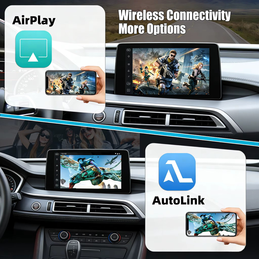 Junsun Wireless CarPlay und Android Auto Interface-Modul für BMW 1er Serie E81 E87 E88 mit CCC CIC System, Bluetooth und Mirror Link AirPlay - Bild 2