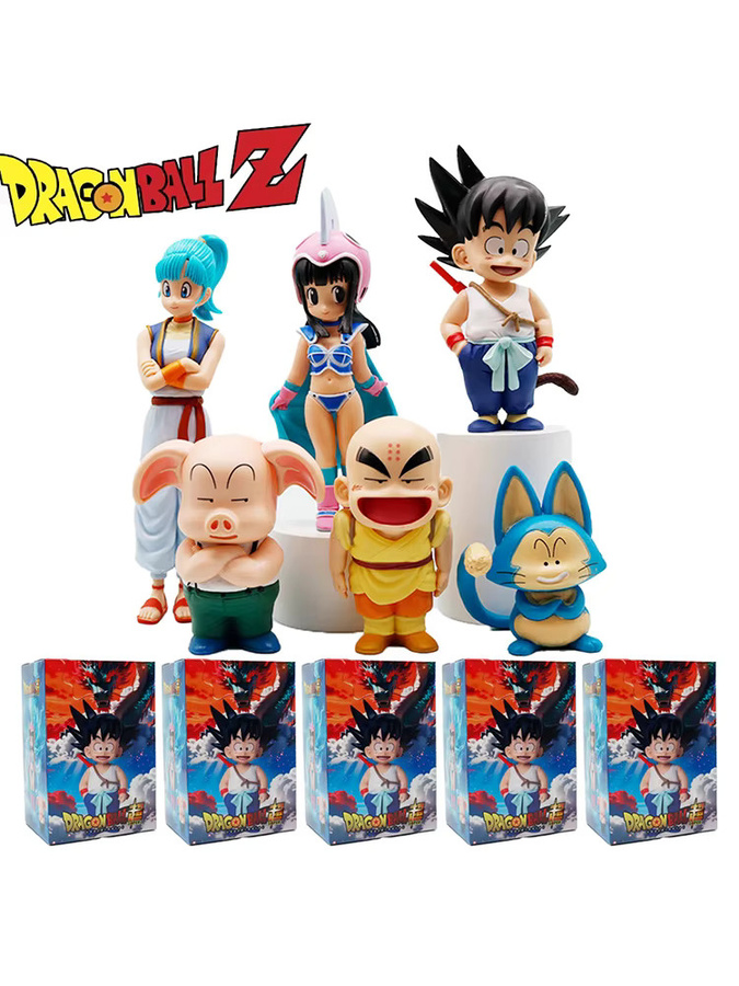Bandai Dragon Ball Z Son Goku Krillin Chichi Bulma Puar Oolong, Actionfigur, Set - Bild 5
