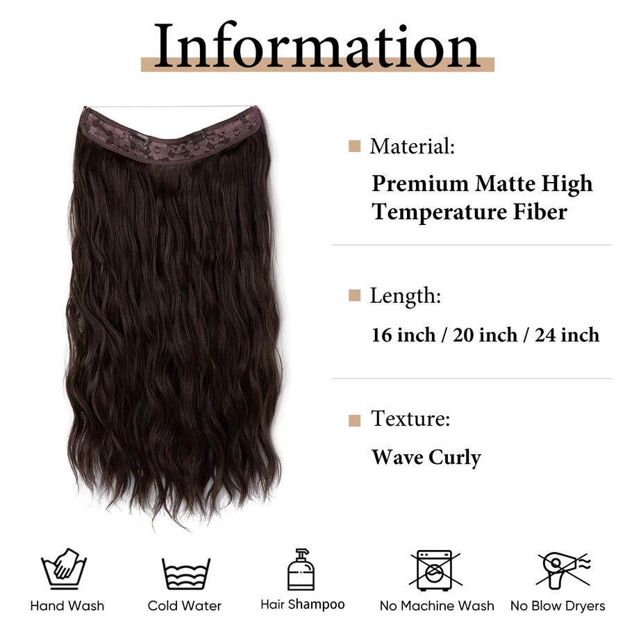 Sarla Haarverlängerung Synthetische Welle, Ombre Blond, Clip-In - Bild 2