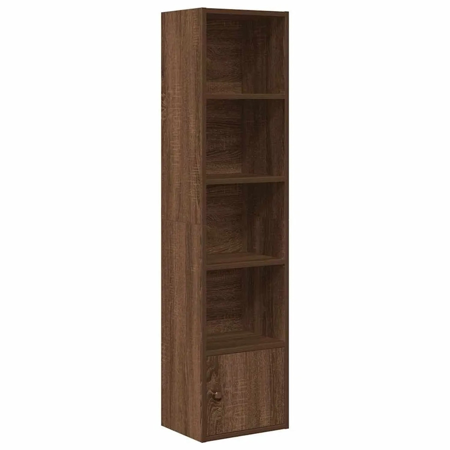 vidaXL Bücherregal in Eiche Braun aus Holzwerkstoff, B/T/H: 31 x 24 x 127 cm - Bild 2