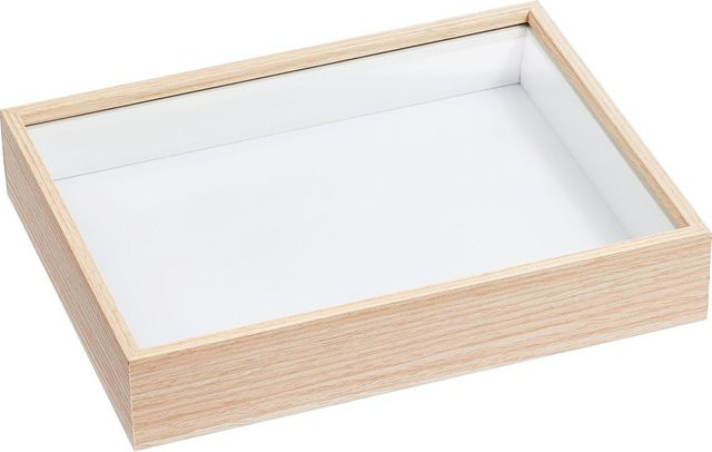 HobbyFun Dekorahmen in Beige aus Holz und Kunststoff, B/H/T: 21,5 x 16,5 x 4 cm - Bild 1