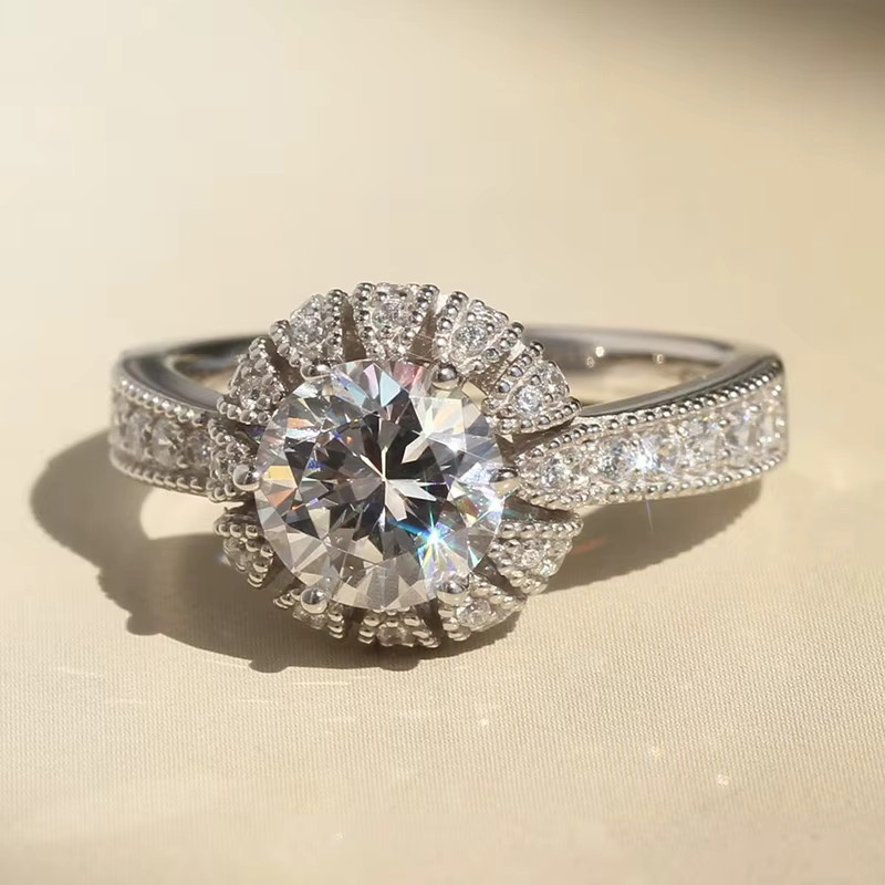 Huitan Chic Verlobungsring, Silber, Zirkonia, Damen - Bild 2