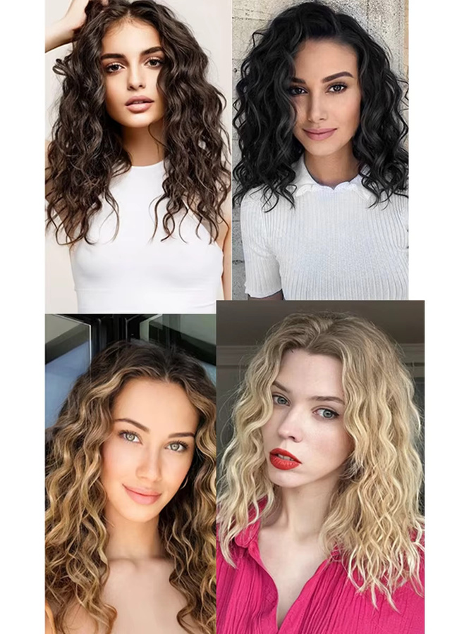 Horsepower star Clip-in-Haarverlängerungen, 12 Zoll, synthetisch, kurz, lockig, Damen - Bild 3