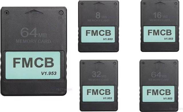 TECTINTER FMCB Free McBoot Speicherkarte für PlayStation 2, Farbe: Schwarz - Bild 1