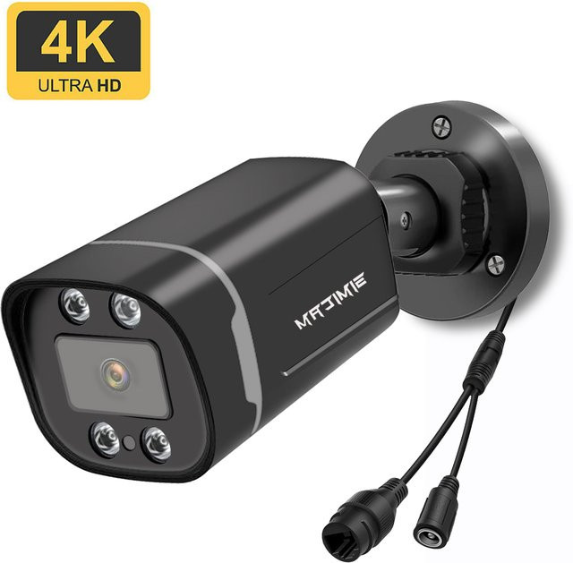SIMICAM 4K 8MP POE IP-Dome-Überwachungskamera mit Personenerkennung, H.265 Audio und IR-Nachtsicht, ONVIF-kompatibel - Bild 1
