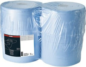E-COLL Putzpapier blau, 2-lagig, 1.000 Blatt, B: 38 cm x H: 36 cm - Bild 1