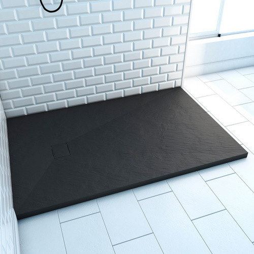 Marwell Duschwanne rechteckig in Schwarz, B/T: 140 x 90 cm - Bild 2