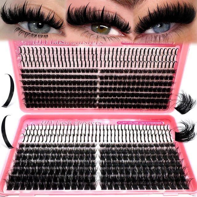 UMIRYAO Wimpernbüschel, Black, Unisex - Bild 1