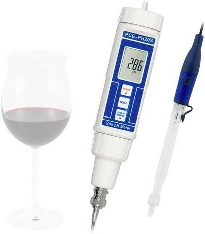 PCE Instruments PCE-PH20WINE PH-Meter für Wein und Bier in Weiß mit Data-Hold Funktion und automatischer Kalibrierung - Bild 1