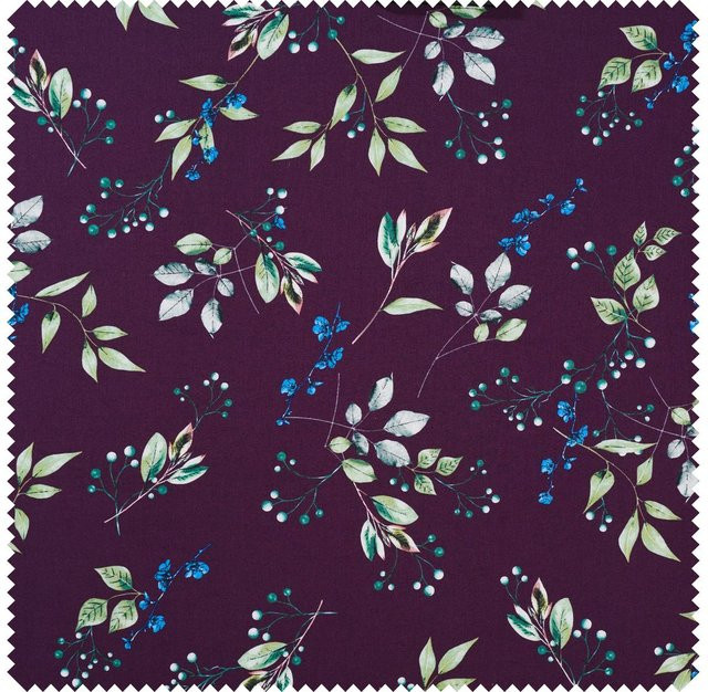 Gütermann creativ Baumwoll-Stoff Brilliant Zweige-Aubergine in Purple - Bild 1