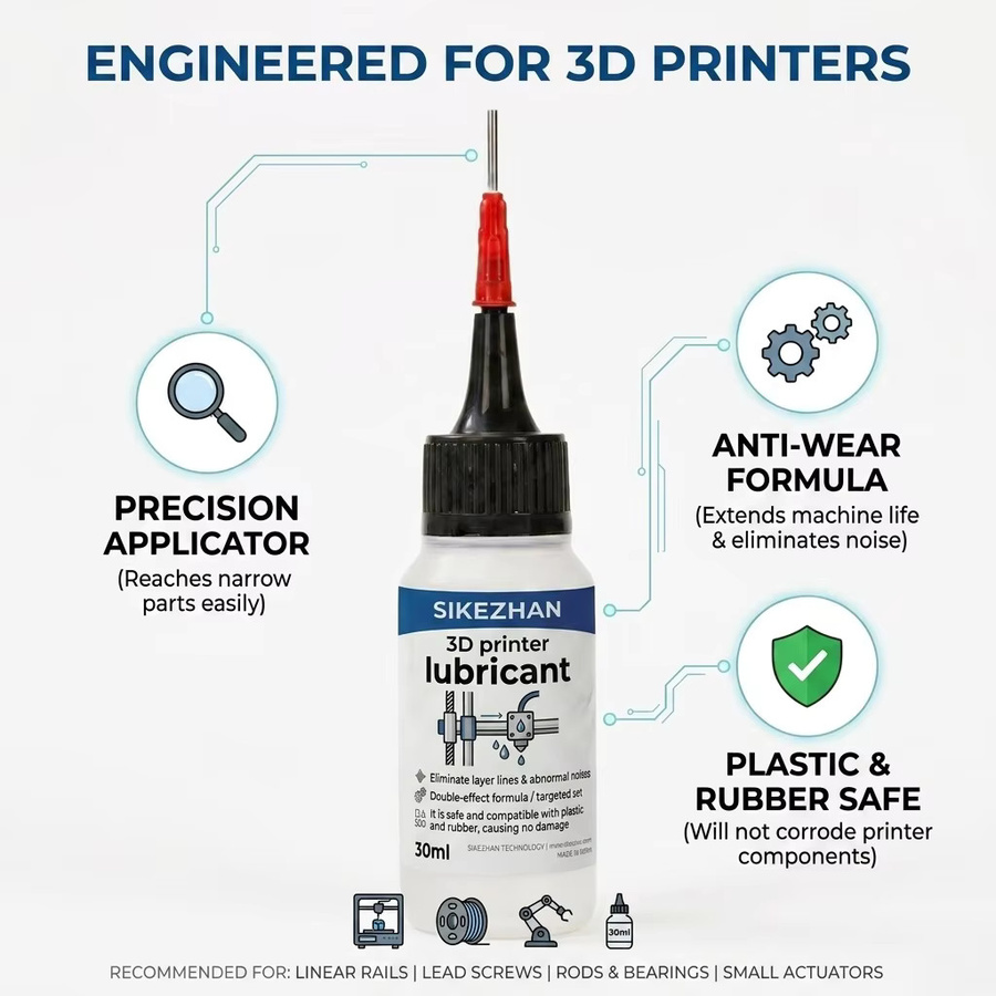 Premium Schmierfett für 3D-Drucker zur Geräuschreduzierung und zum Rostschutz für Bambu Lab X1 P1S Voron 2.4 Ender 3 Linearschienen und Gewindespindeln - Bild 2