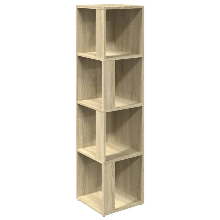 vidaXL Eckregal Sonoma-Eiche aus Holzwerkstoff, Farbe: Braun, B/T/H: 33 x 33 x 132 cm - Bild 2
