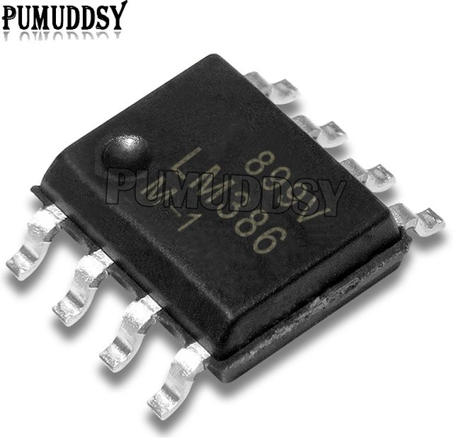 PUMUDDSY LM386M-1 Audio-Leistungsverstärker SOP8, 10 Stück, Schwarz - Bild 1