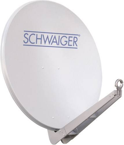 Schwaiger Premium Satellitenschüssel Parabolantenne SPI085 in Silber/Hellgrau mit 85 cm Durchmesser - Bild 1