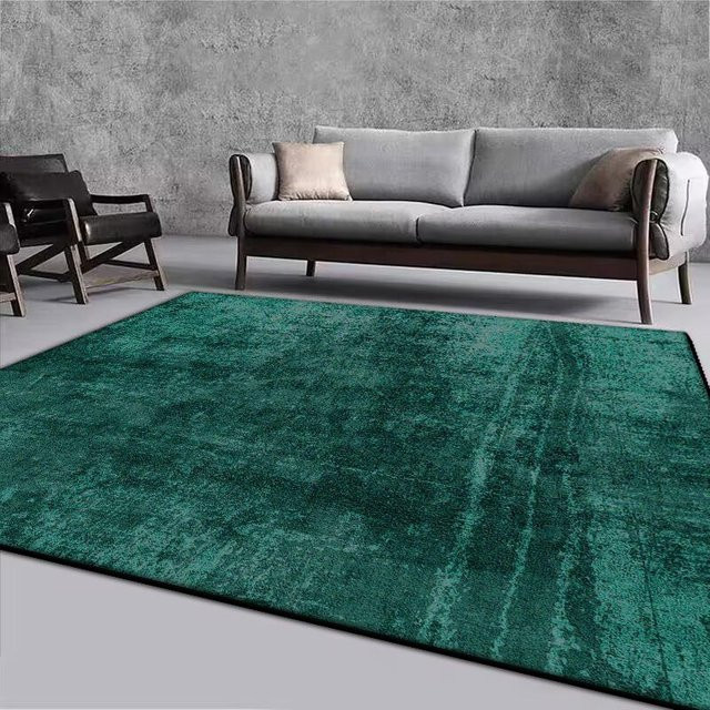 JGJG Moderner Grauer Teppich aus Polyester, Waschbar und Rutschfest, B: 60 cm, L: 90 cm - Bild 1