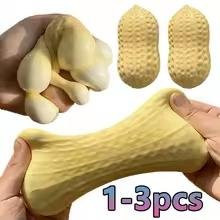 Erdnuss Stressball, Squishy Spielzeug, ASMR Sensorisches Anti-Stress-Spielzeug - Bild 1