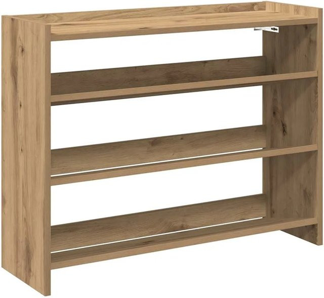 vidaXL Schuhregal Artisan-Eiche in Braun aus Holzwerkstoff B/T/H: 80 x 25 x 62 cm - Bild 1