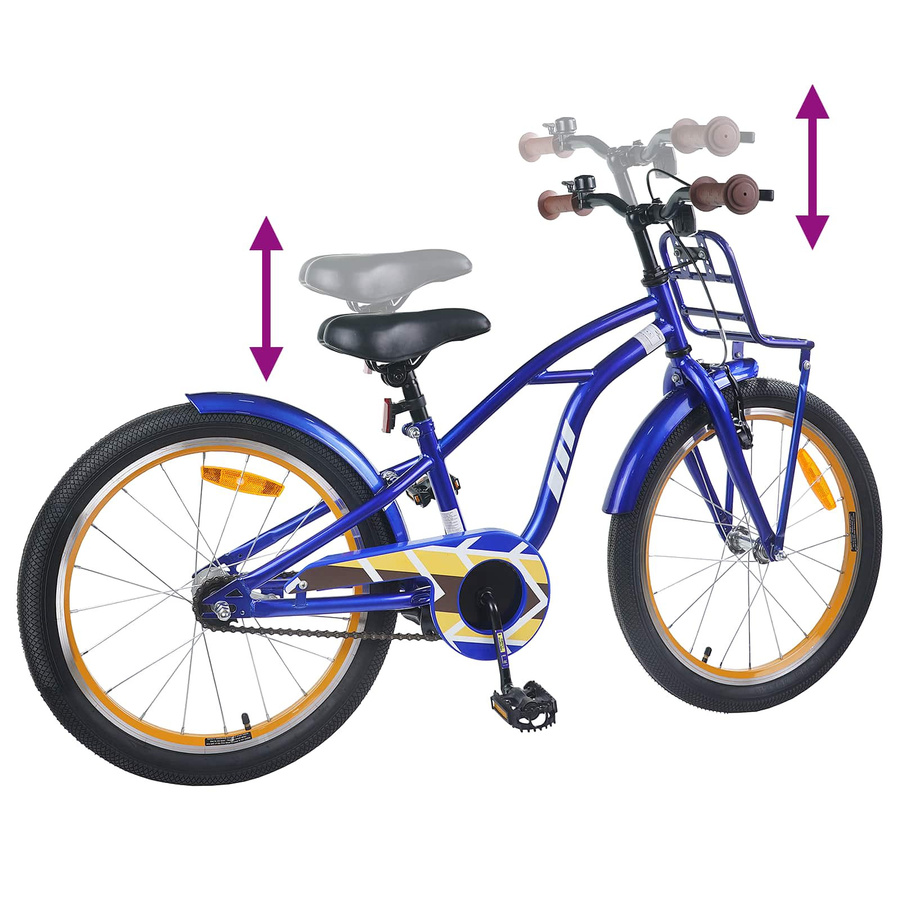 VD Home Furnishing Kinderfahrrad 18 Zoll Dunkelblau - Bild 1
