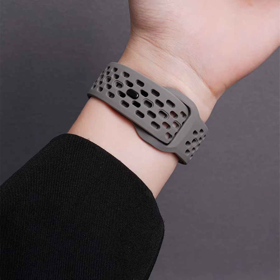 CAOWTAN Uhrenarmband Silikon, Schwarz, Unisex - Bild 4
