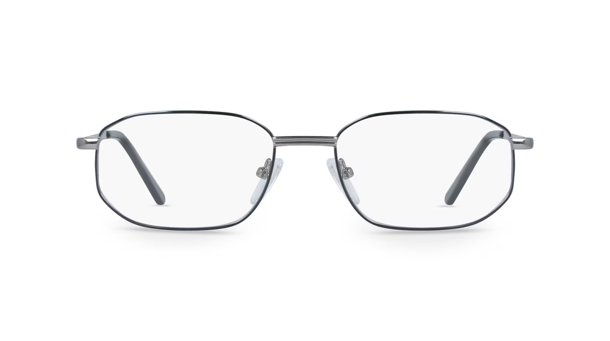 Fielmann BD 148 FLEX TR Korrektionsbrille, Vollrand, Quadratisch, Metall, Grau, Herren - Bild 1