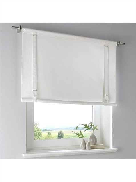 Bändchenrollo Heine Home in Weiß aus 100% Baumwolle, blickdicht und Unisex - Bild 1