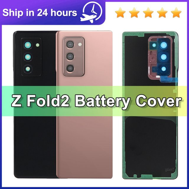 Samsung Z Fold 2 5G F916 Ersatzgehäuse mit Kameraobjektiv in Schwarz - Bild 1