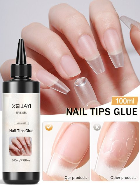 XEIJAYI Nagelgel für Acrylnägel, 100 ml, Transparent, Glänzend, Damen - Bild 1