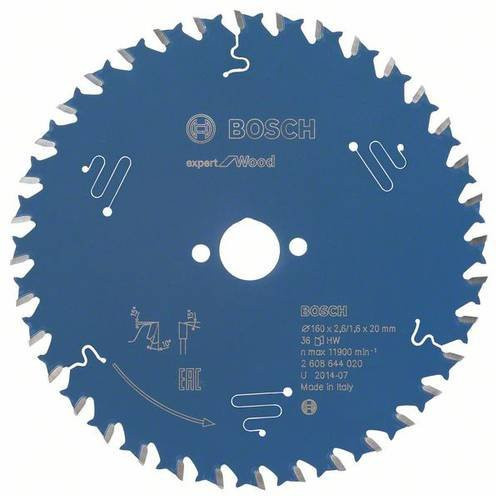 Bosch Expert for Wood Kreissägeblatt mit 36 Zähnen, Durchmesser: 16 cm, Bohrung: 2 cm, Dicke: 0,26 cm - Bild 1