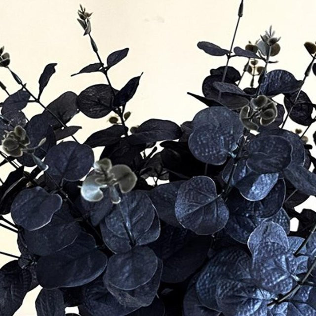 Wolfman Eukalyptus Kunstblumen Schwarz, Höhe: 34 cm - Bild 1