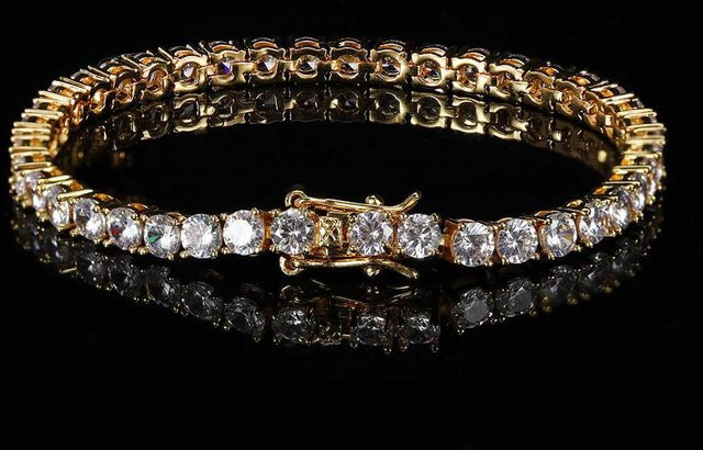 Allbestart Tenniskette Zirkonia, Kupferplattierung, 18 cm, Herren, Schwarz - Bild 1