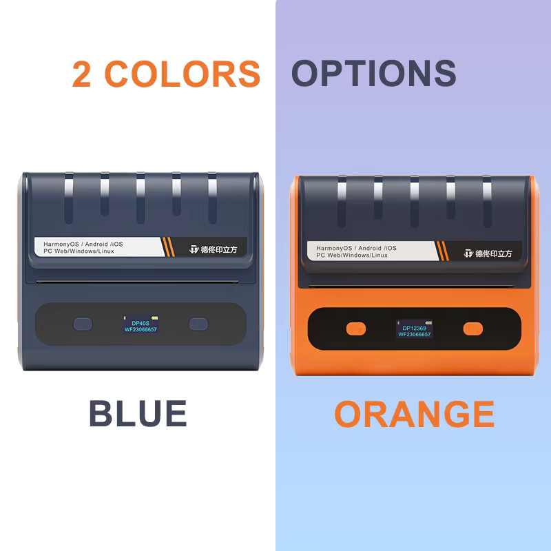 Detonger DP40S Drahtloser Tragbarer Etikettendrucker für Barcodes und Markierungen, 4 Zoll, Thermodruck ohne Tinte, mit Wi-Fi-Funktion - Bild 3