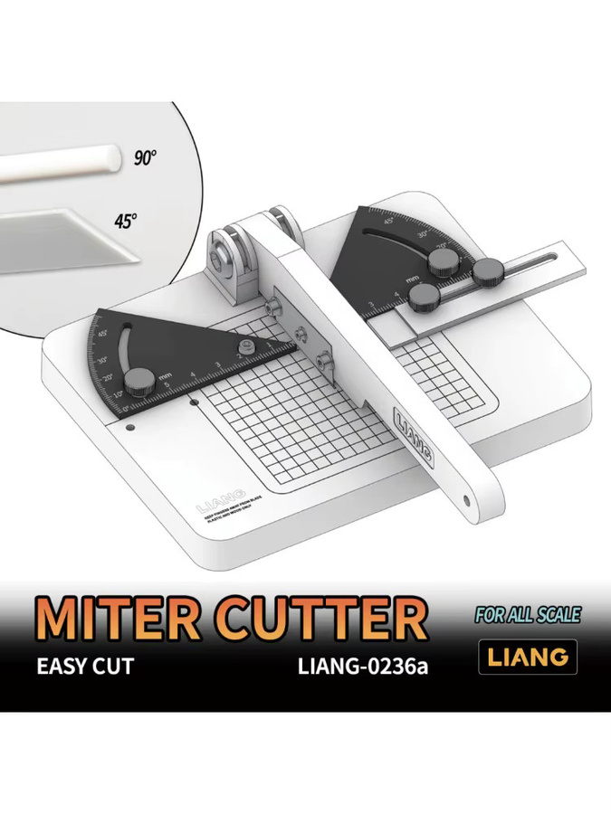 LIANG Gehrungsschneider Modell 0236A-0236B mit 2 Klingen aus Metall für DIY-Modellbau und Zubehör - Bild 2