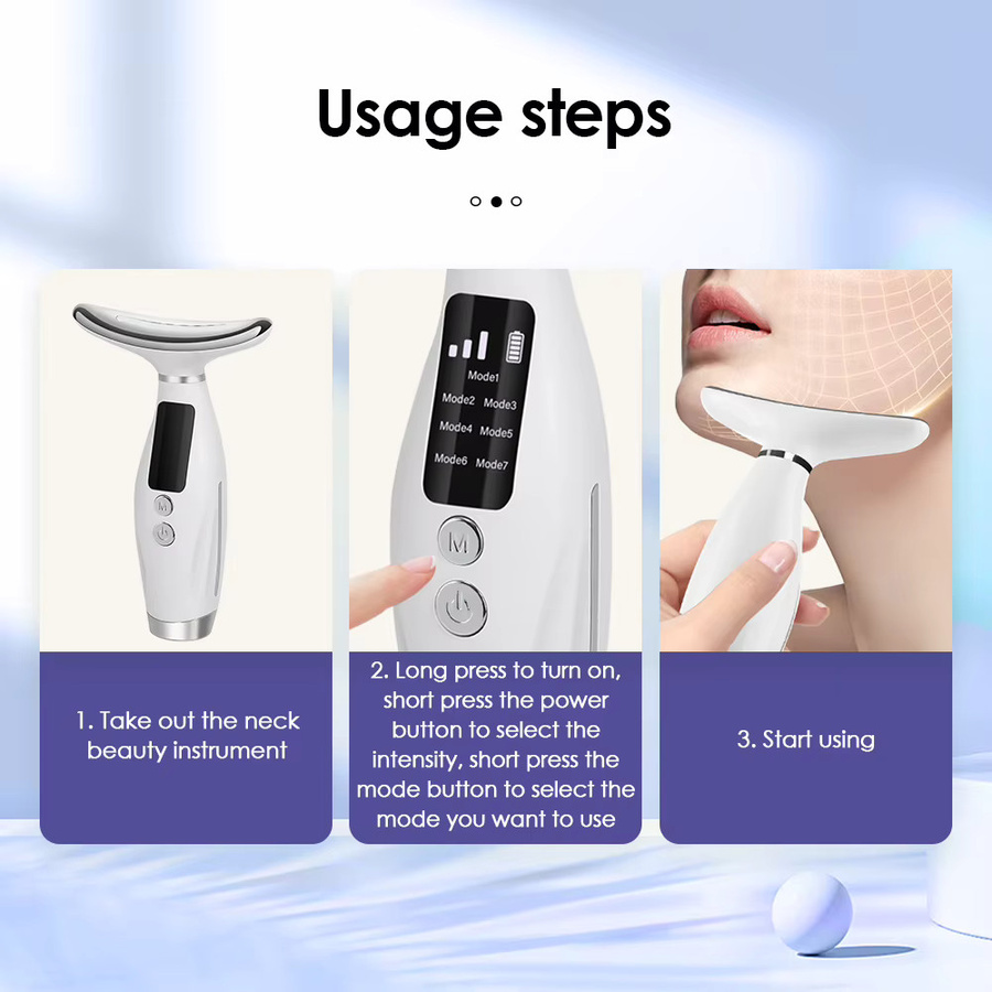 Hailicare Elektrisches Massagegerät für Gesicht und Hals, Unisex - Bild 3