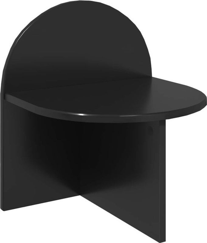 Modern minimalistischer Nachttisch aus Holzwerkstoff von vidaXL in Schwarz, B/T/H: 40 x 35,5 x 45,5 cm - Bild 1