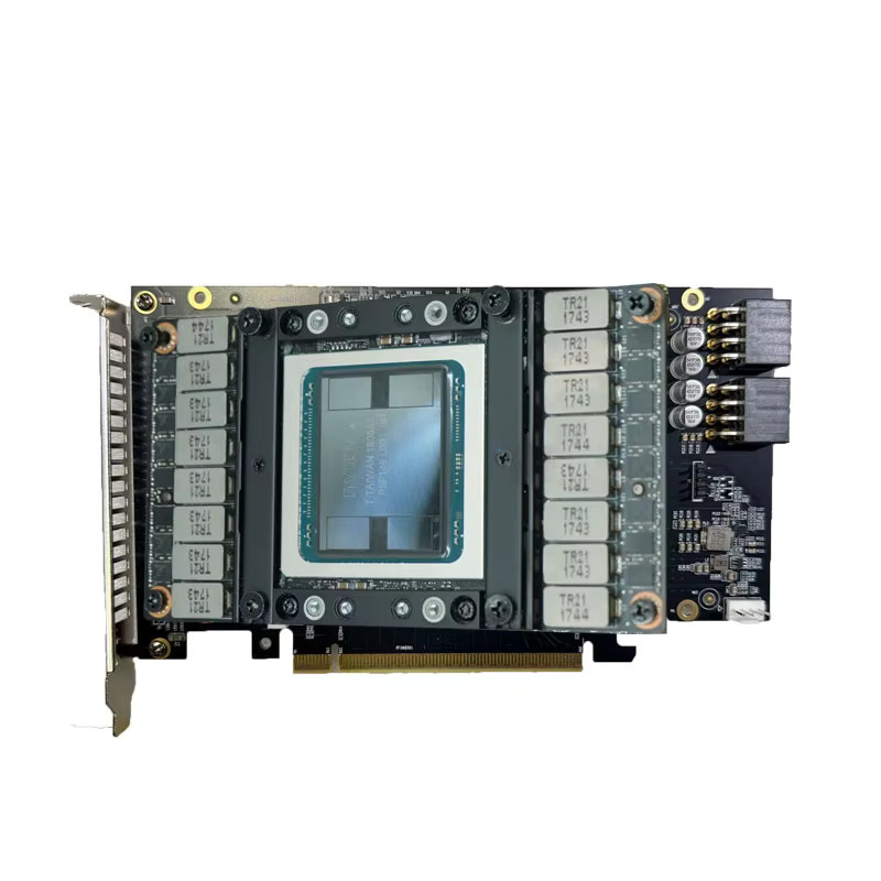 V100 SXM2 32G 16G zu PCIe Adapterkarte mit Reinkupfer-Kühlung Turbofan in Schwarz - Bild 1