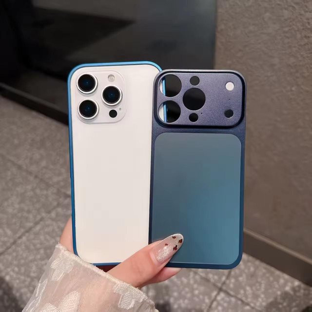 Rui Di Aluminium Handyhülle mit Metallrahmen für iPhone 17 16 15 14 13 Pro Max in Blau - Bild 1