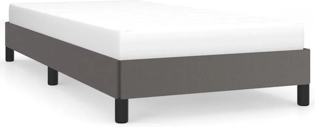 vidaXL Polsterbett aus Kunstleder in Grau, B/T/H: 80 x 200 cm - Bild 1