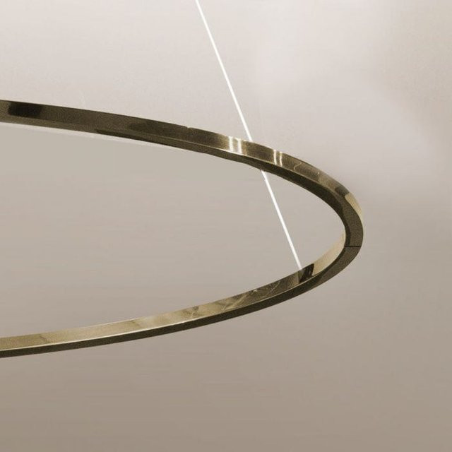 Nemo Lighting Ellisse Triple LED-Pendelleuchte in Gold/Messing mit warmweißem Licht (2700K) - Bild 1