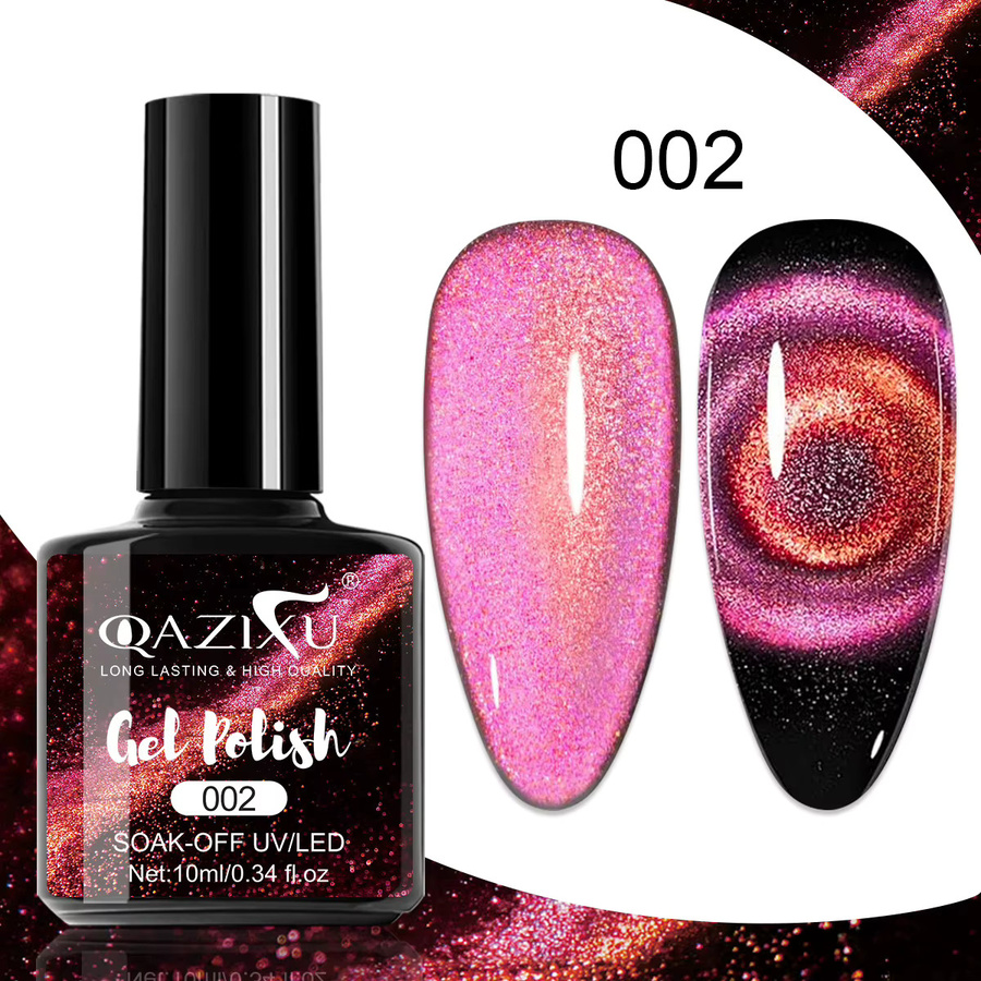 QAZIXU Aurora Cat Eye Gel Nagellack, 10 ml, Schimmernd - Bild 5