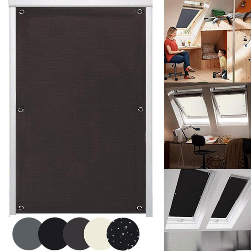 Verstellbarer Verdunkelungsrolllo mit Saugnapf als Sonnenschutz, UV-beständig, Polyester, Schwarz, B: 116 cm, H: 120 cm - Bild 3