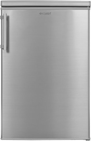 Exquisit Kühlschrank KS16-4-HE-040E in Silber, 109 l, B/H/T: 56 x 85 x 58 cm - Bild 1