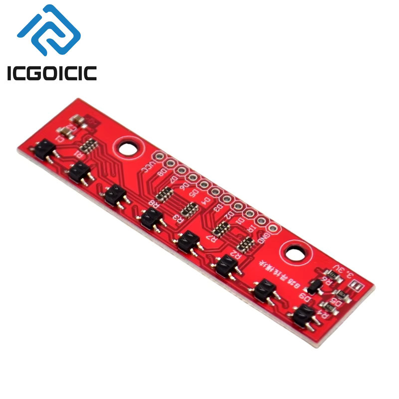 8-Kanal-Infrarot-Line-Tracking-Sensormodul mit digitalem Ausgang in Rot für Arduino Smart Car Robot DIY-Projekte - Bild 2