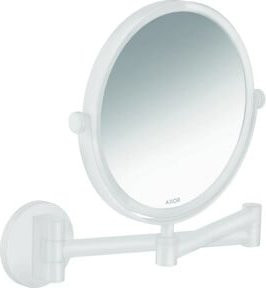 Hansgrohe Axor Uni. Circular Rasierspiegel zur Wandmontage in Mattweiß - Bild 1