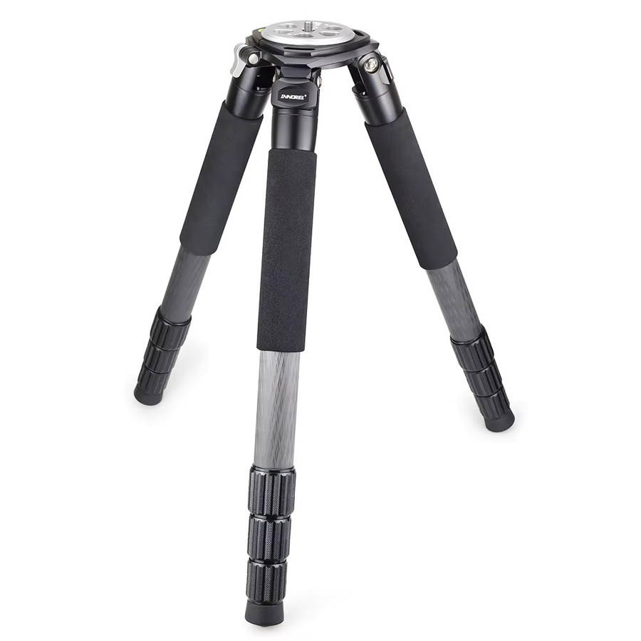 INNOREL RT90C LT404C Professionelles Vogelbeobachtungs-Kamerastativ aus 10-lagiger Kohlefaser mit 75-mm-Schüssel und Schüsseladapter in Schwarz - Bild 5